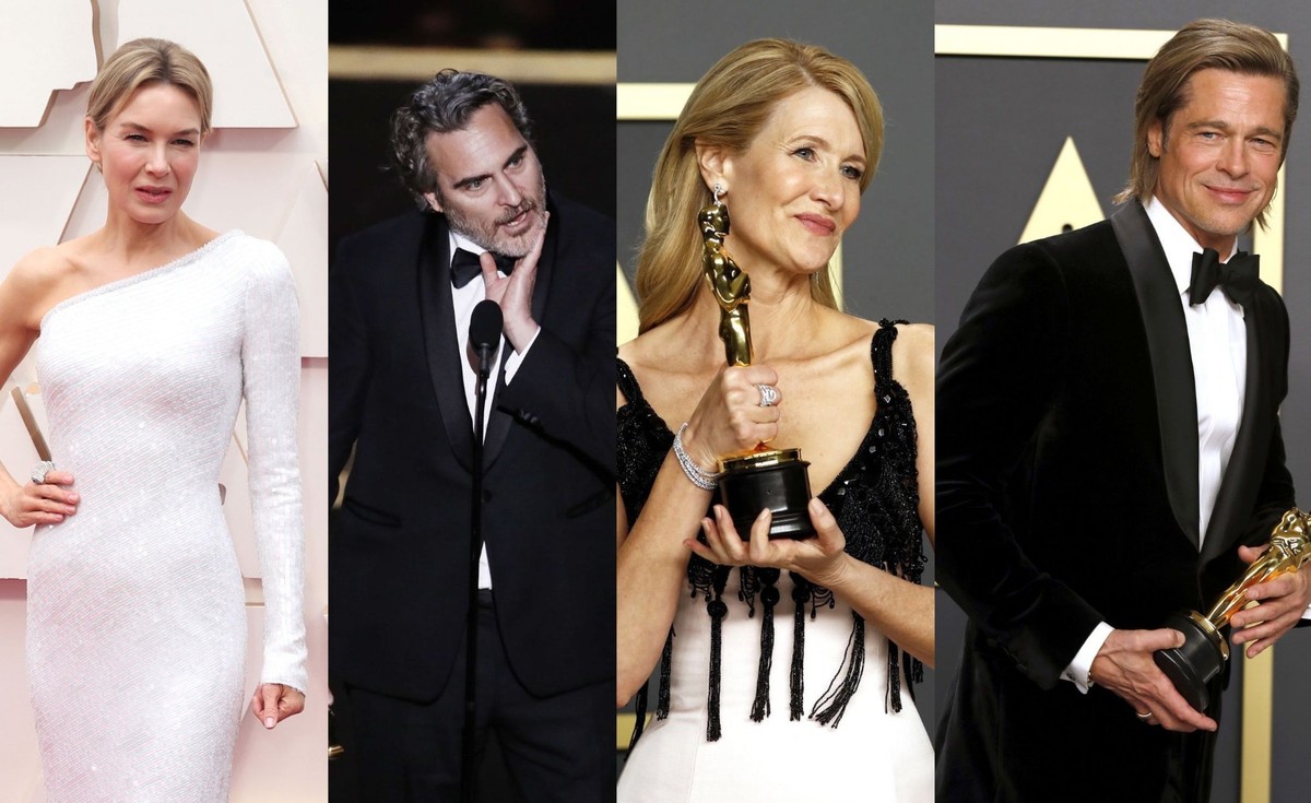 Renee Zellweger, Joaquin Phoenix, Laura Dern i Brad Pitt