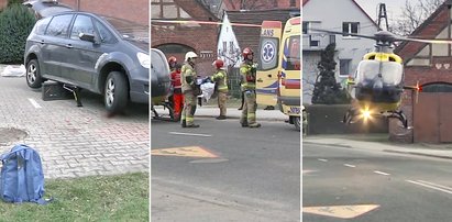 Tragedia przed szkołą. Mała dziewczynka walczy o życie. Jest śledztwo