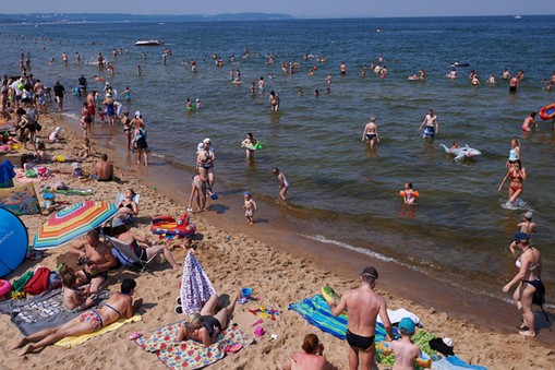 plaża morze piasek wakacje upał 