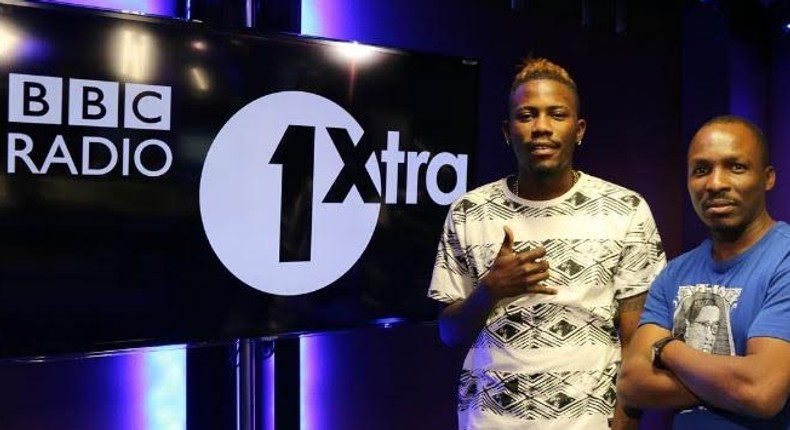 Ycee, at the BBC Radio 1Xtra.