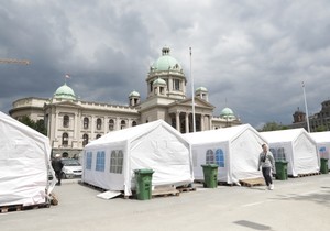 Pionirski park protest