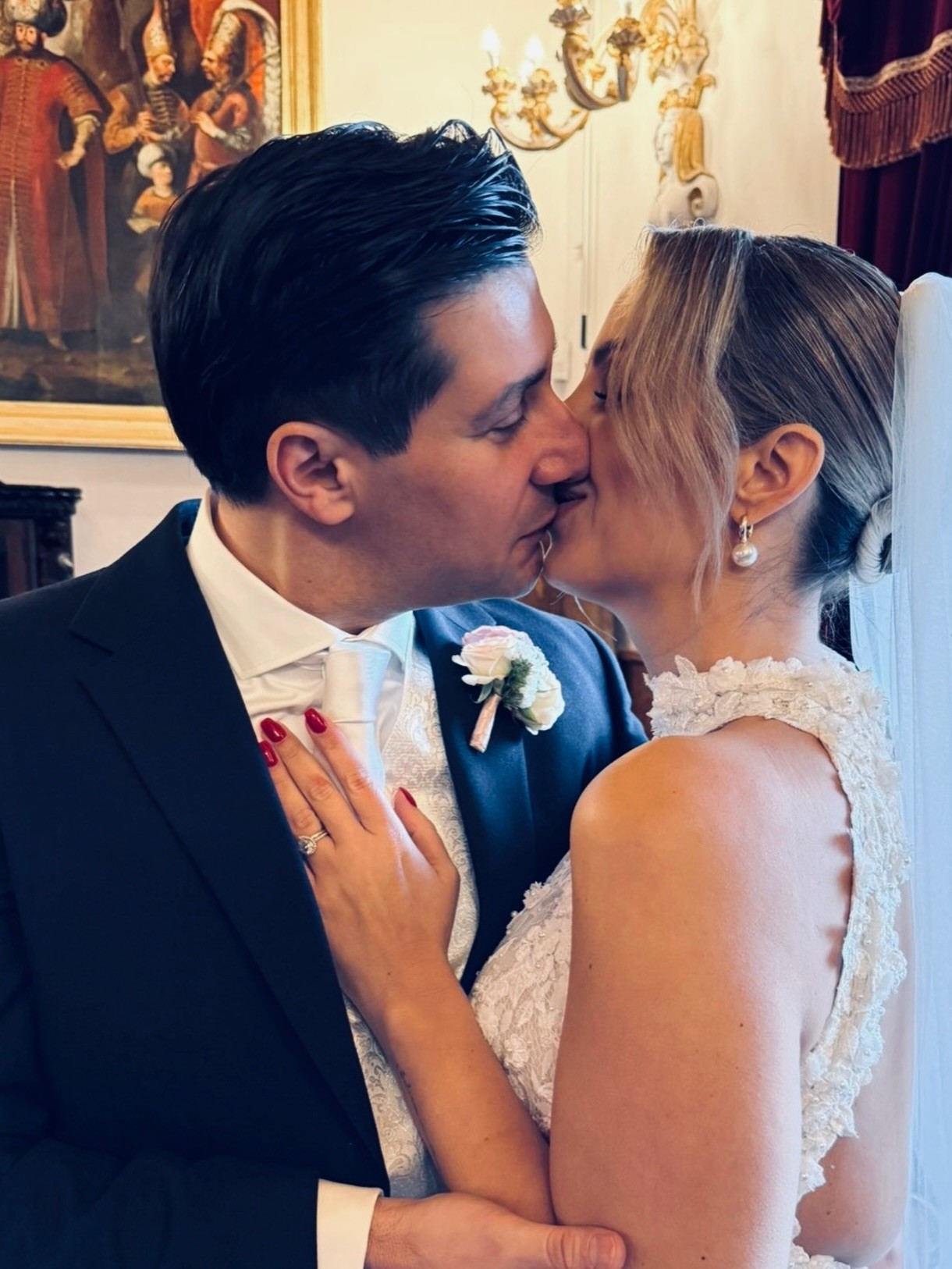 Herec Tomáš Palonder a jeho nová manželka Petra. 