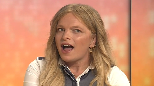 Americká influencerka Gwen McMullen v Ranných novinách v televízii JOJ. 