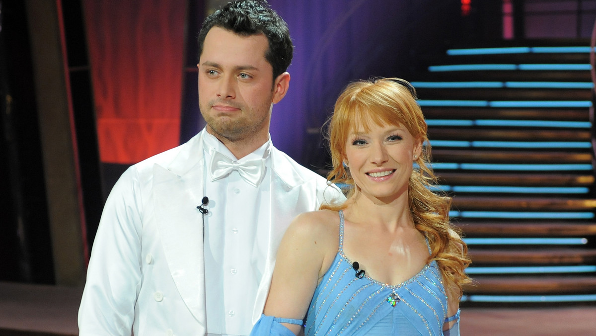 Cezary Olszewski i Magdalena Walach w programie "Taniec z gwiazdami" (2008 r.)