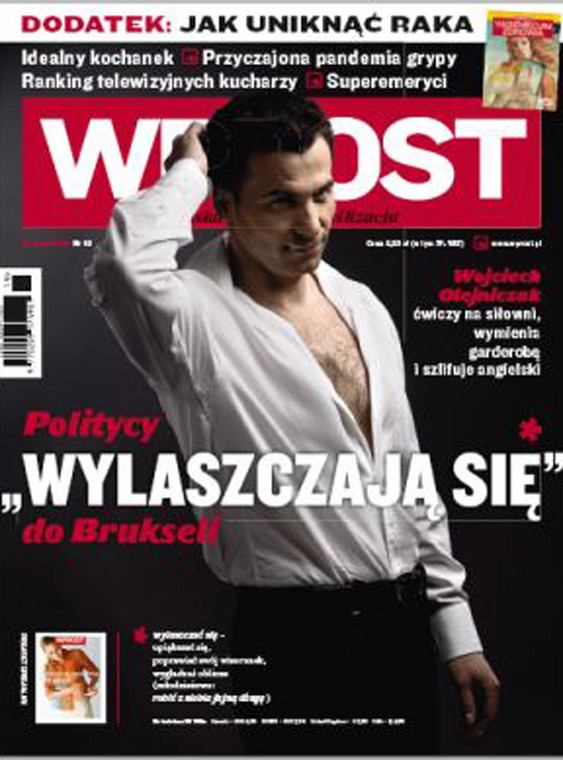 Okładka "Wprost" z Wojciechem Olejniczakiem