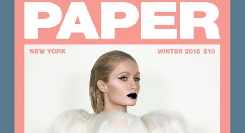 Paris Hilton for PAPER Magazine Winter 2015 issue