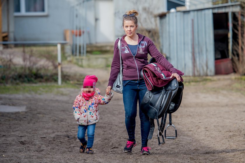 Anna Powierza z córką Helenką