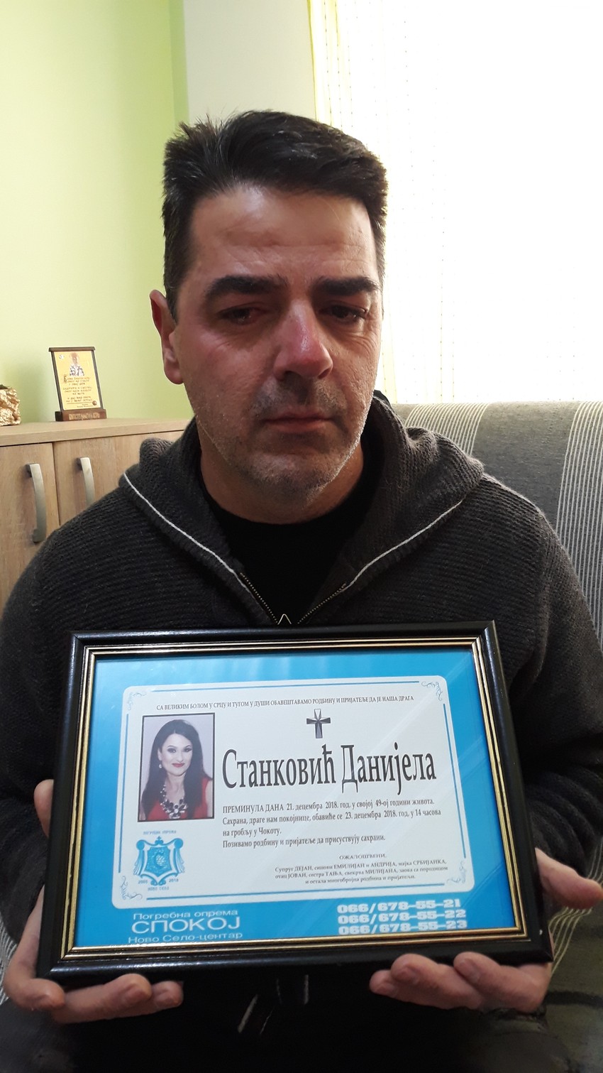 Dejan Stanković, suprug nastradale Danijele