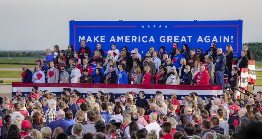 Trampove pristalice u Mosiniju, Viskonsin, 17. septembra