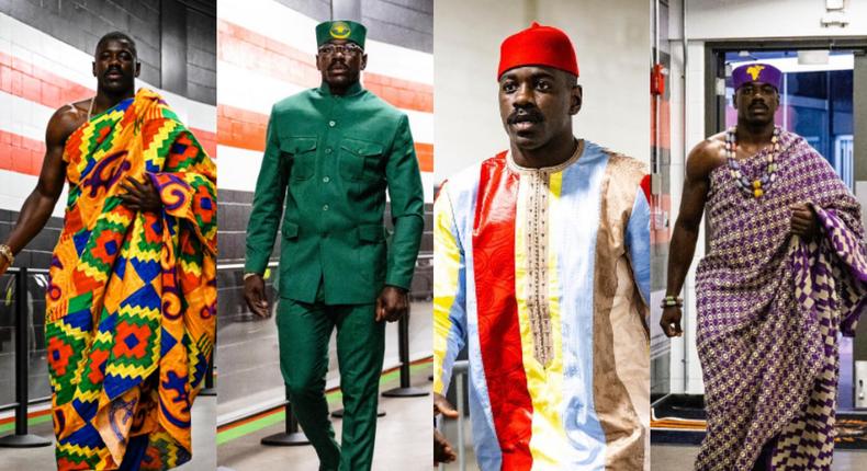 All the times NFL’s Jeremiah Owusu sold Ghana to the world with his dressing (Photos)