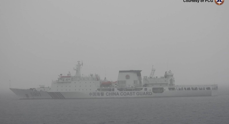 China Coast Guard's monster ship.Philippines Coast Guard