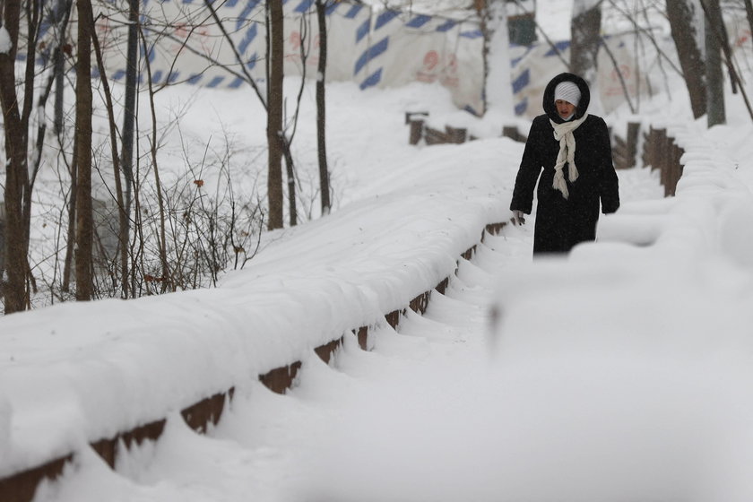 Snowfall in Moscow