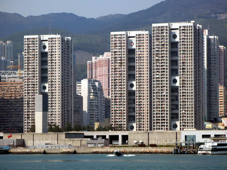 Osiedle mieszkalne w Hongkongu.