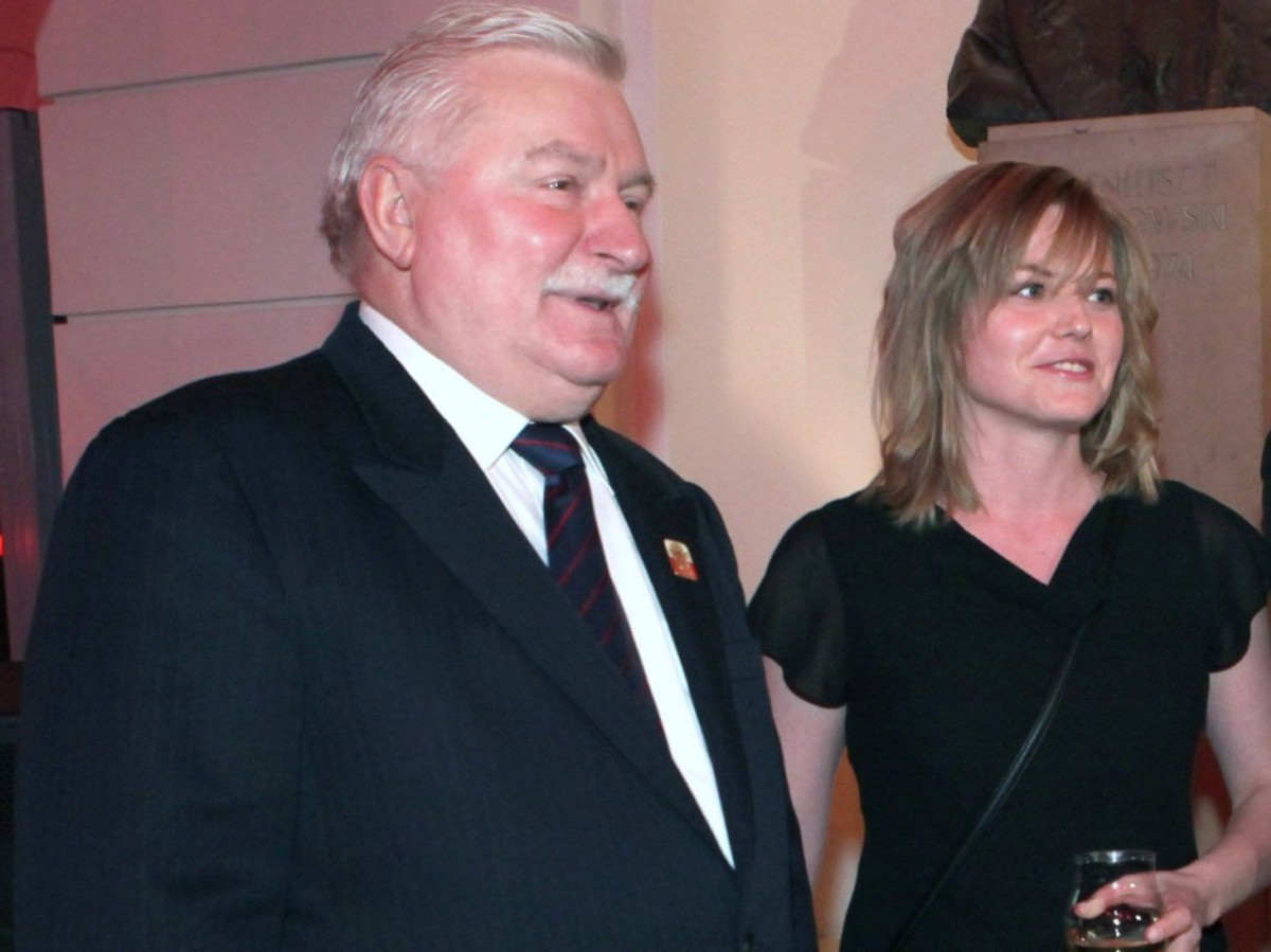 Izabela Marcinkiewicz i Lech Wałęsa