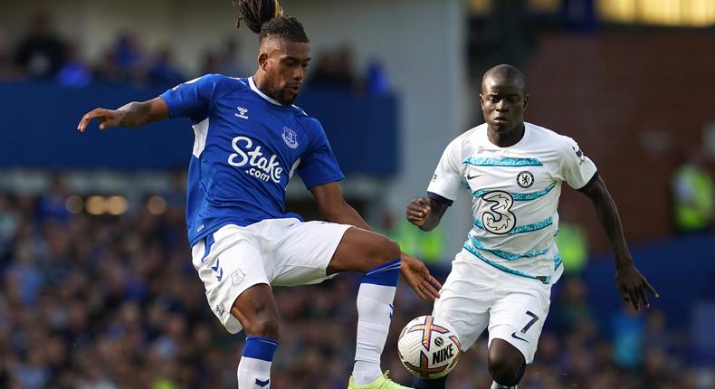 Alex Iwobi was hailed by fans despite Everton's loss to Chelsea