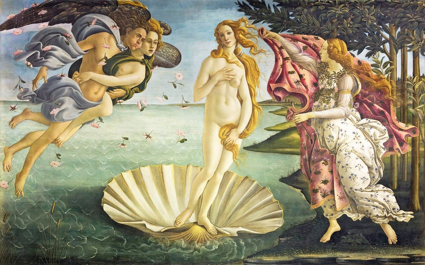 "Rađanje Venere", Sandro Botičeli