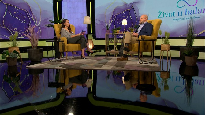 Damir Štajner u emisiji "Život u balansu - razgovori sa dušom", Foto: Ringier, Blic TV