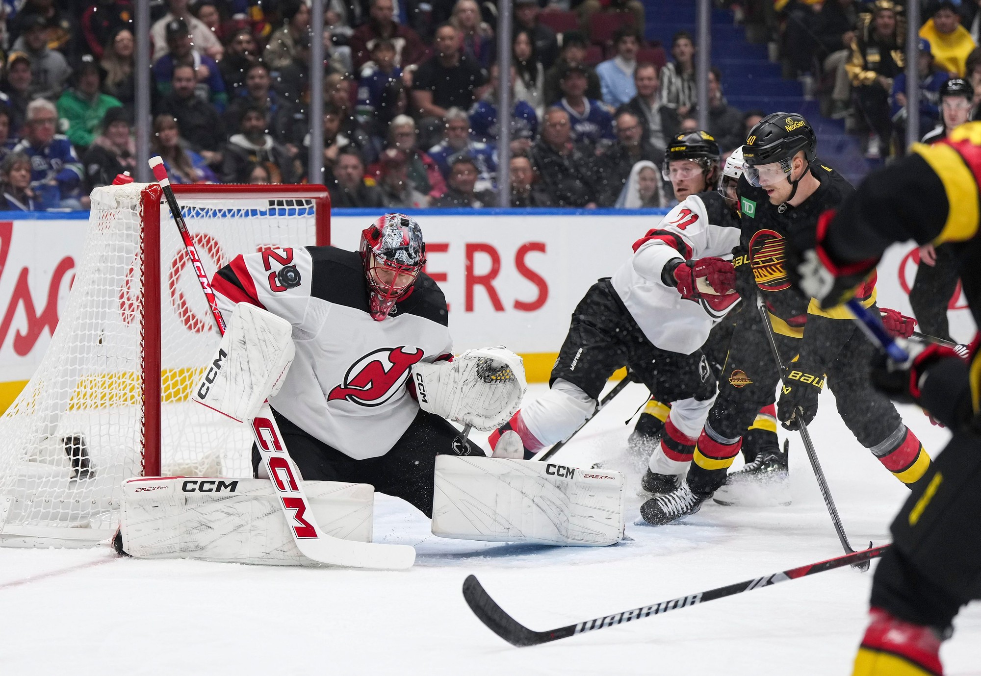 Zápas NHL: New Jersey Devils - Vancouver Canucks.
