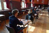 Egzamin maturalny w jednym z liceów w Szczecinie