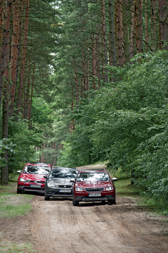 Uterenowione kombi - Seat Leon X-Perience kontra Skoda Octavia Scout i Volkswagen Golf Alltrack