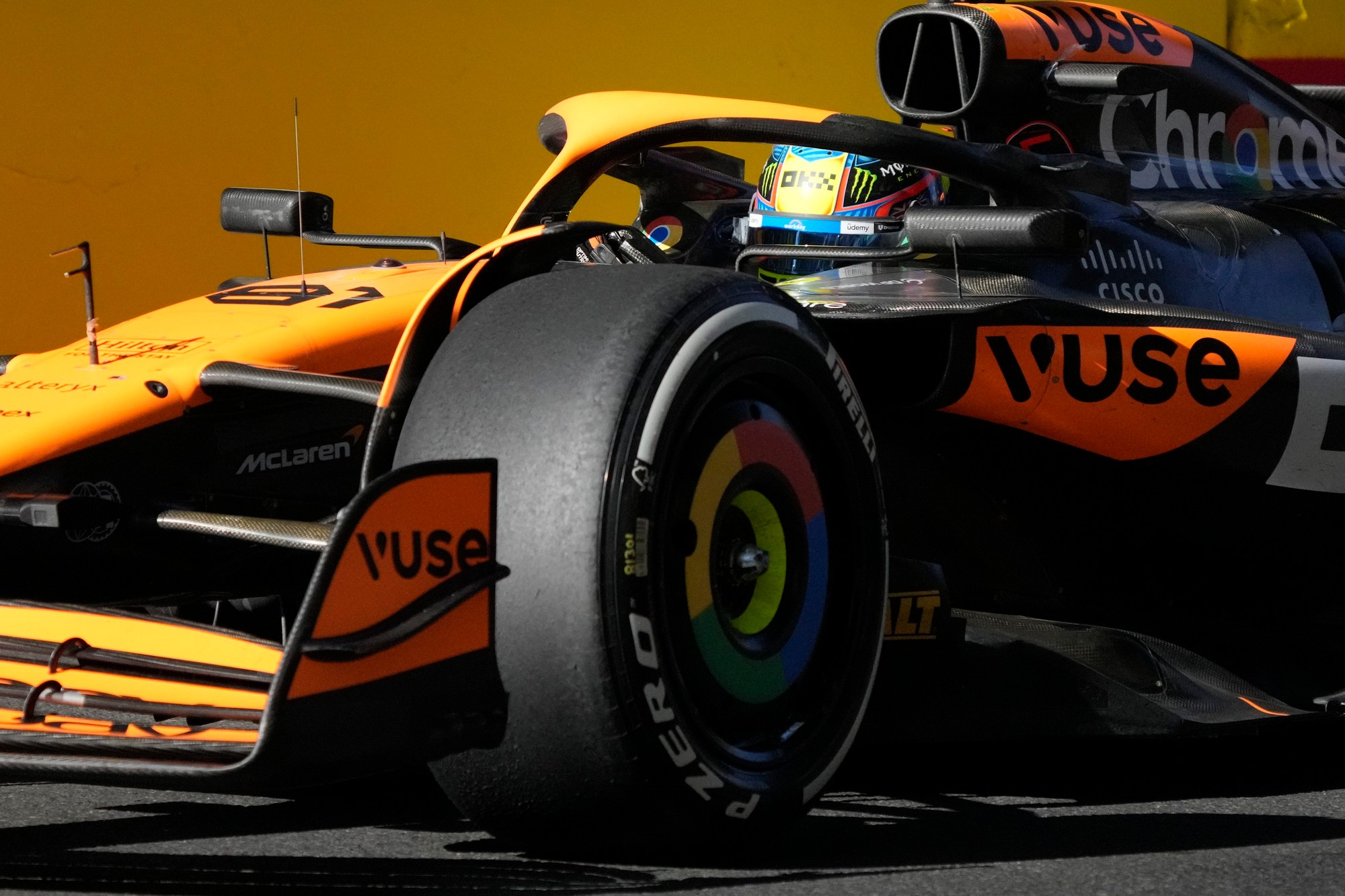 Veľká cena Azerbajdžanu: Austrálsky jazdec Oscar Piastri (McLaren).