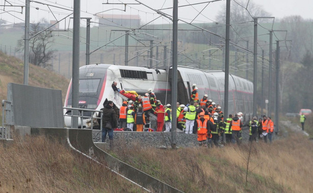 Wykolejenie się pociągu we Francji