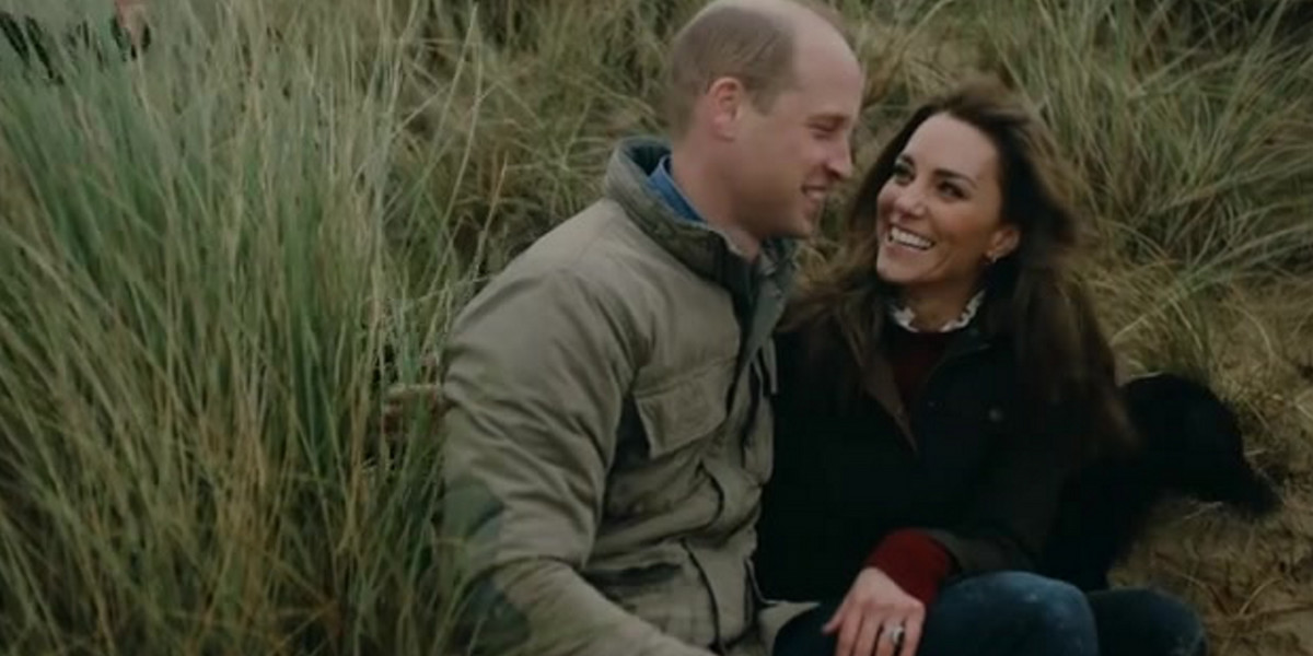 Kate Middleton i książę William na rodzinnym nagraniu