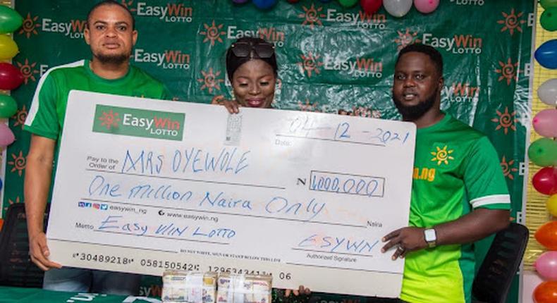 Business woman wins 1Million Naira Magic Million EasyWin Lotto game