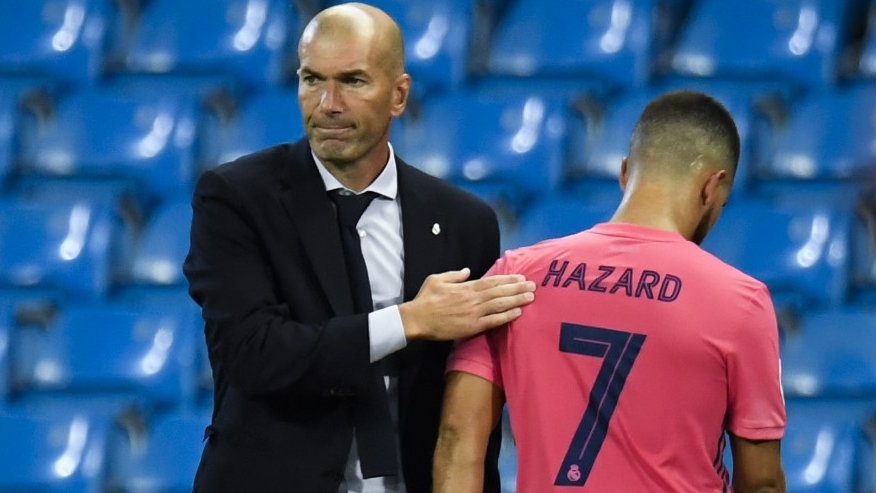 Zinedine Zidane i Eden Hazard