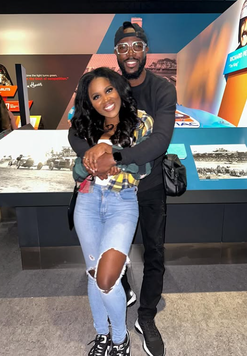 Laurina so svojím manželom.