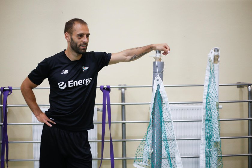 Pilka nozna. Ekstraklasa. Lechia Gdansk. Trening. 24.08.2017