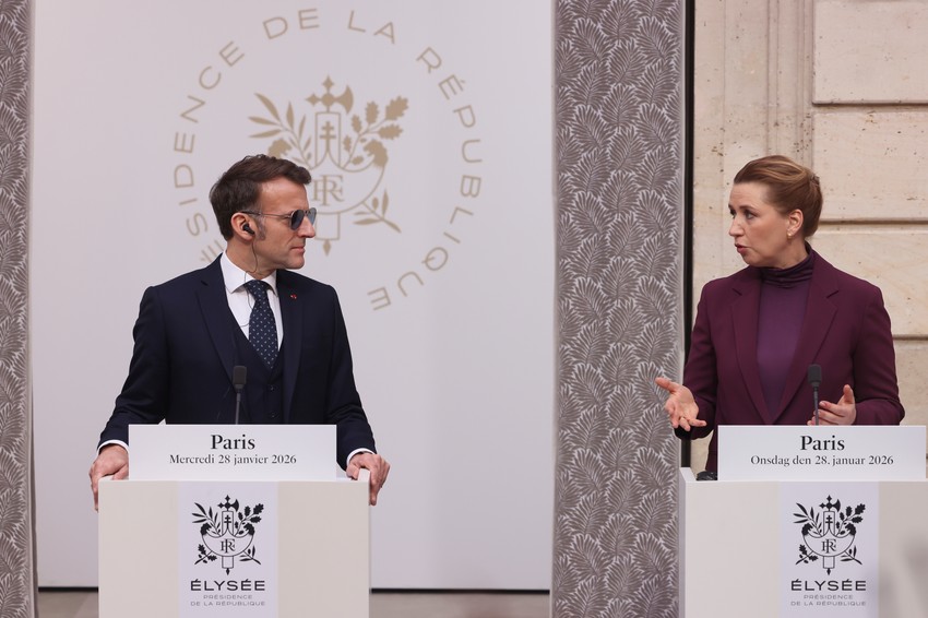 Emanuel Makron i Mete Frederiksen