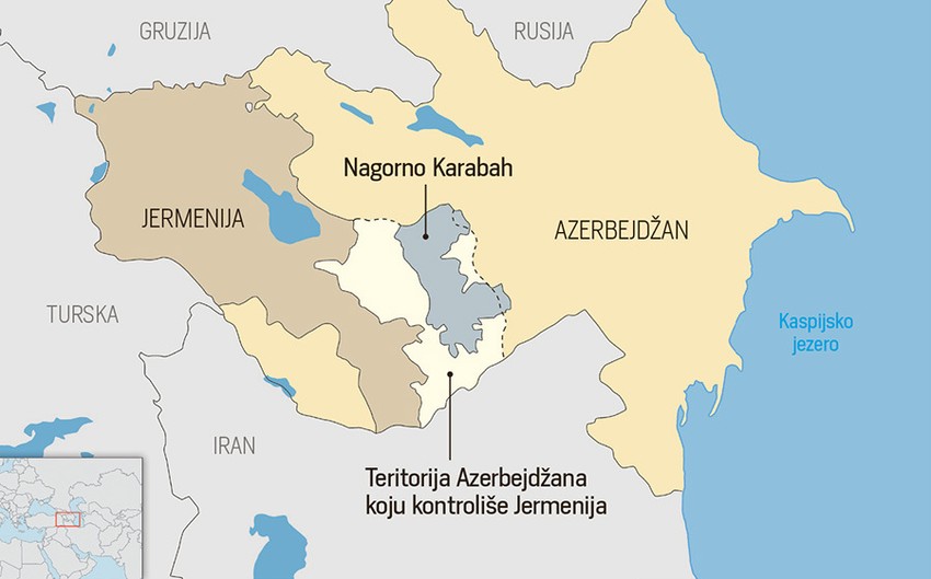 Mapa Nagorno-Karabaha