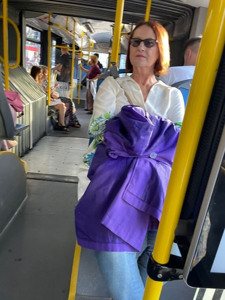 Danica Ristovski u gradskom prezozu