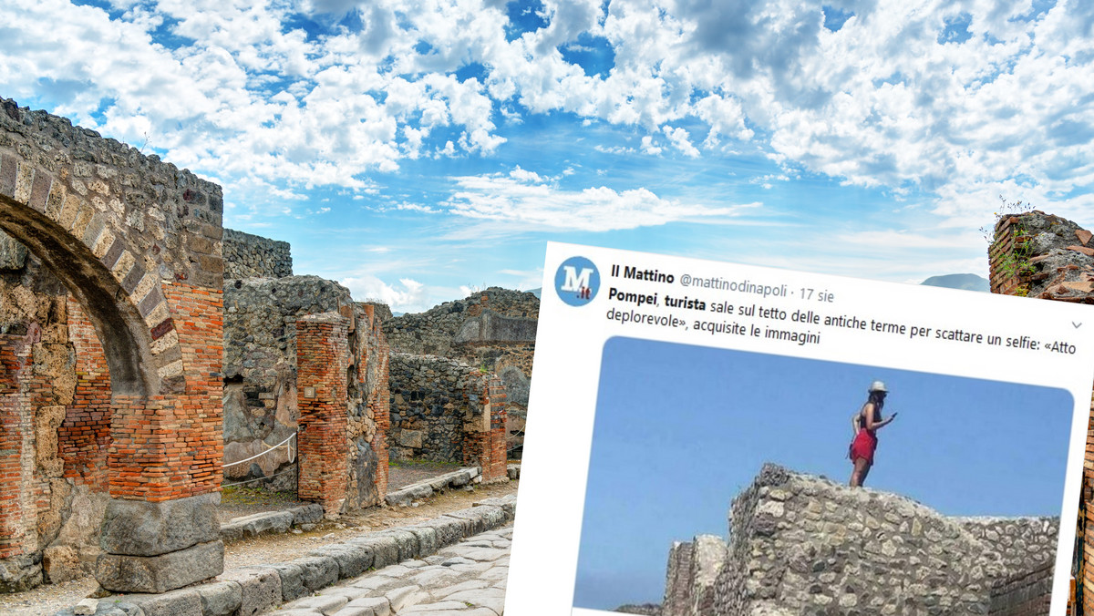 Włochy: Turystka wspięła się na jeden ze starożytnych zabytków