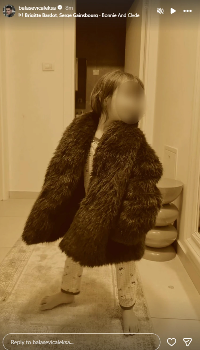 Aleksa Balašević pokazao ćerku