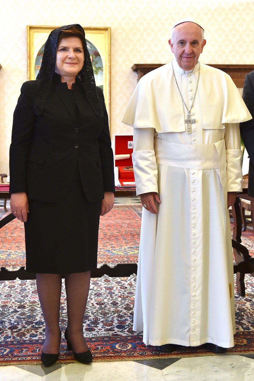 Beata Szydło na audiencji u papieża Franciszka