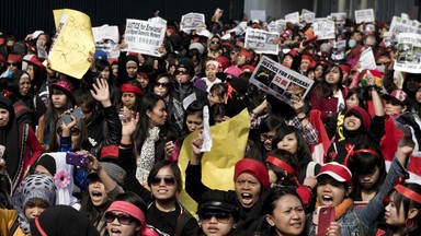 Hongkong: wielotysięczny protest przeciwko pobiciu pomocy domowej