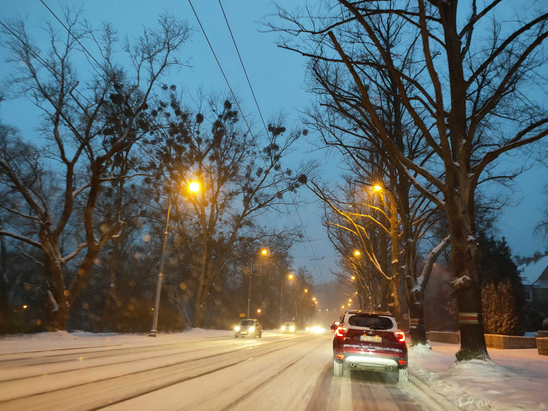 Warunki na drogach w Szczecinie