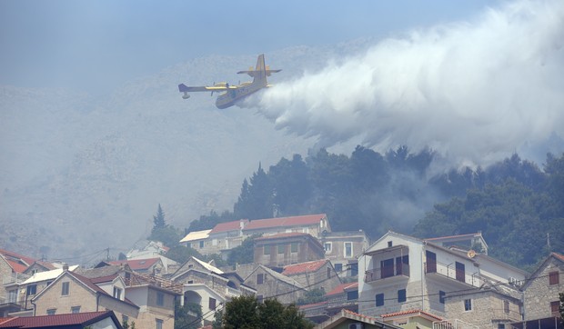 Požar kod Piska, u hrvatskoj Dalmaciji