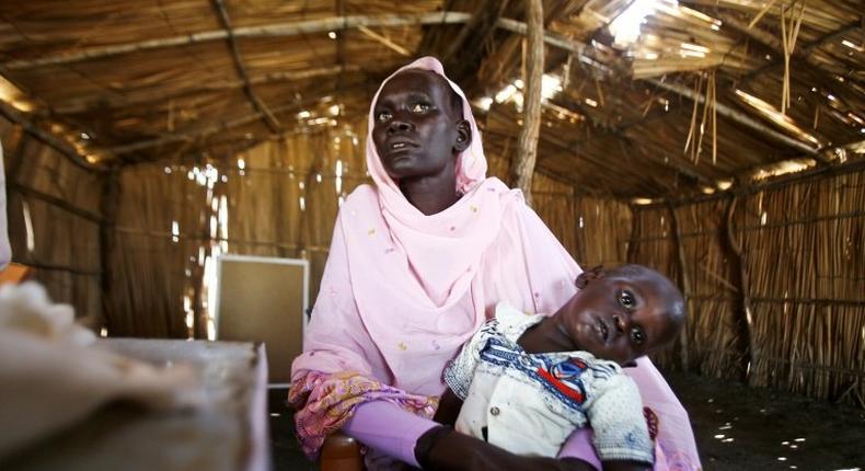 Refugees from South Sudan receive medical treatment in Sudan's White Nile state on February 28, 2017