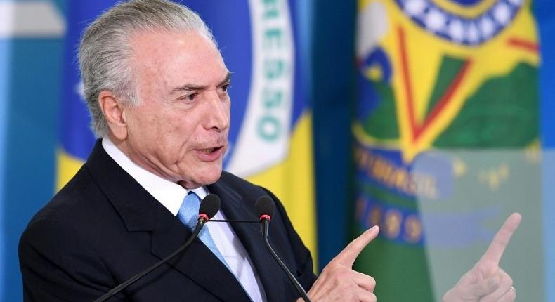 Brazilian President Michel Temer became embroiled in an investigation into crimes including his alleged attempt to pay hush money to a corruption witness