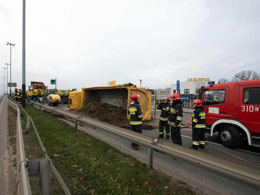 Wypadek ciężarówki na Teofilowie