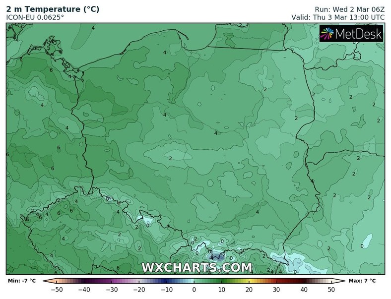 Na Podhalu temperatura nie przekroczy 0 st. C