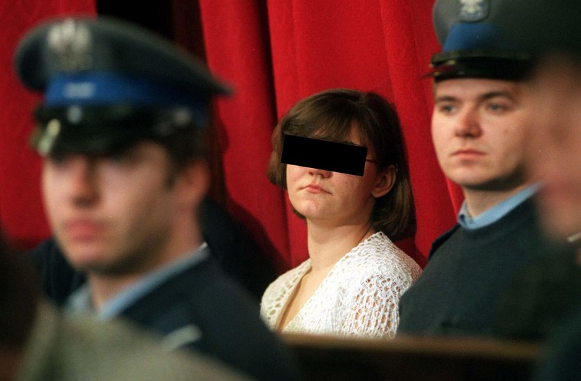 Monika Sz. w sądzie.