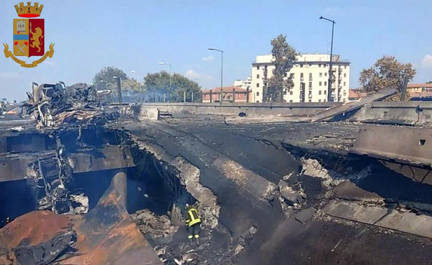 Eksplozja tira niedaleko bolońskiego lotniska. Są ofiary