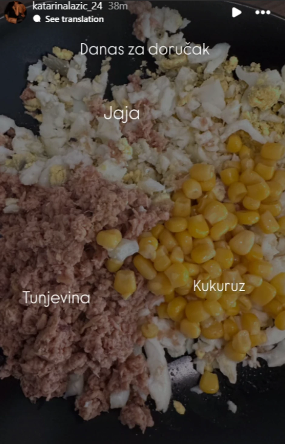 Katarina Lazić pokazala šta jede