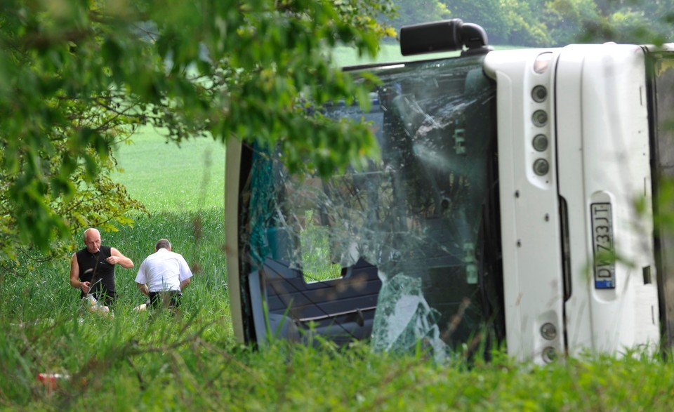 Wypadek polskiego autokaru w Czechach