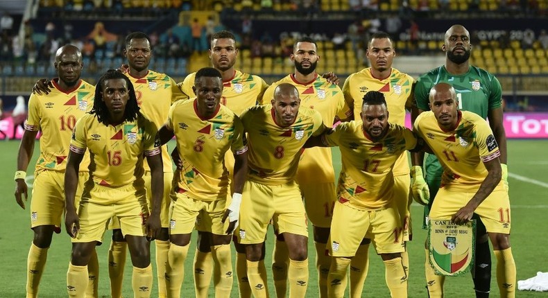 Benin pose before playing Guinea-Bissau at the 2019 Africa Cup of Nations in Egypt Creator: OZAN KOSE