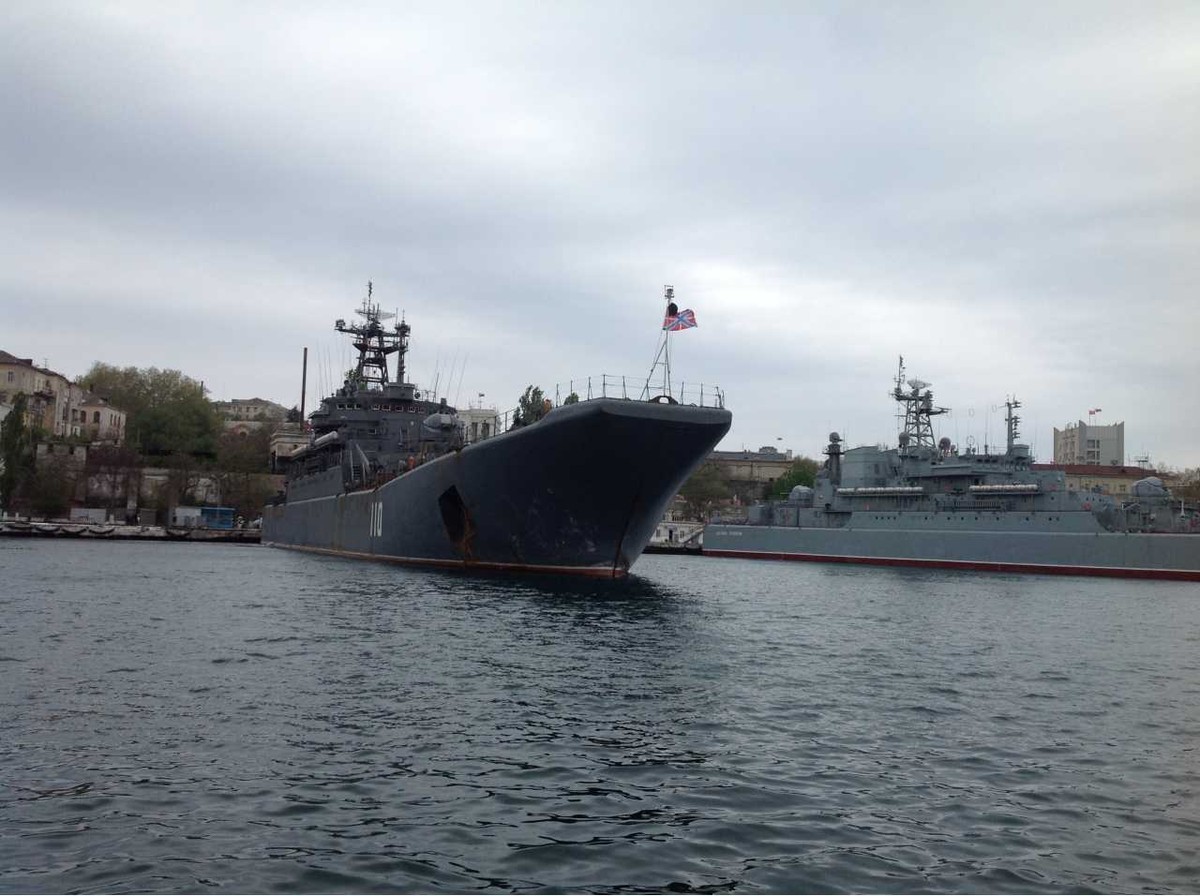 Okręty w Sewastopolu na Krymie